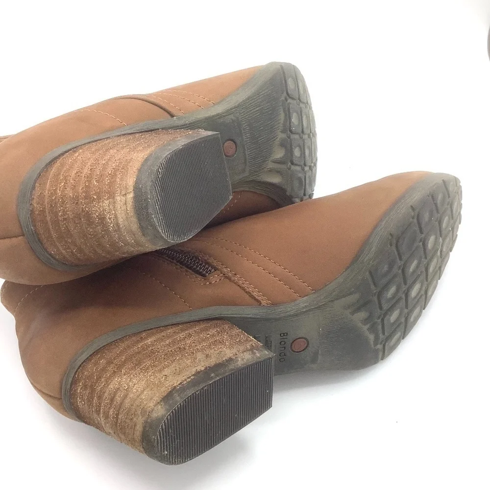 Blondo Valli 2.0 Waterproof Leather Bootie‎ Cognac Size 7.5M